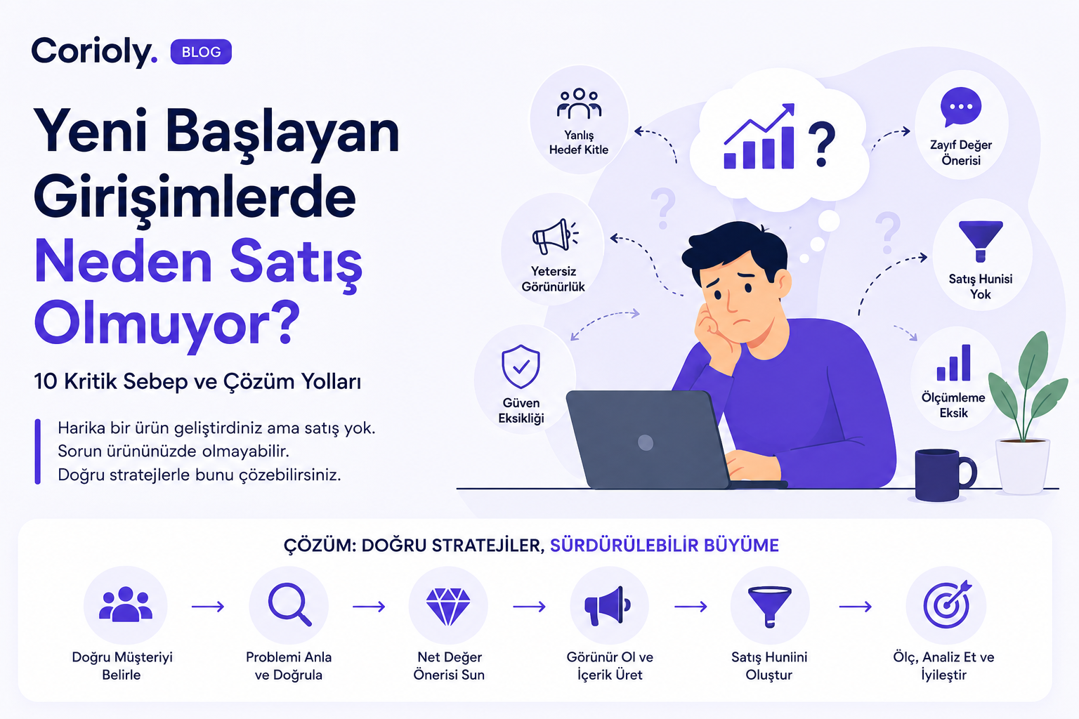 Yeni Başlayan Girişimlerde Neden Satış Olmuyor? 10 Kritik Sebep ve Çözüm Yolları